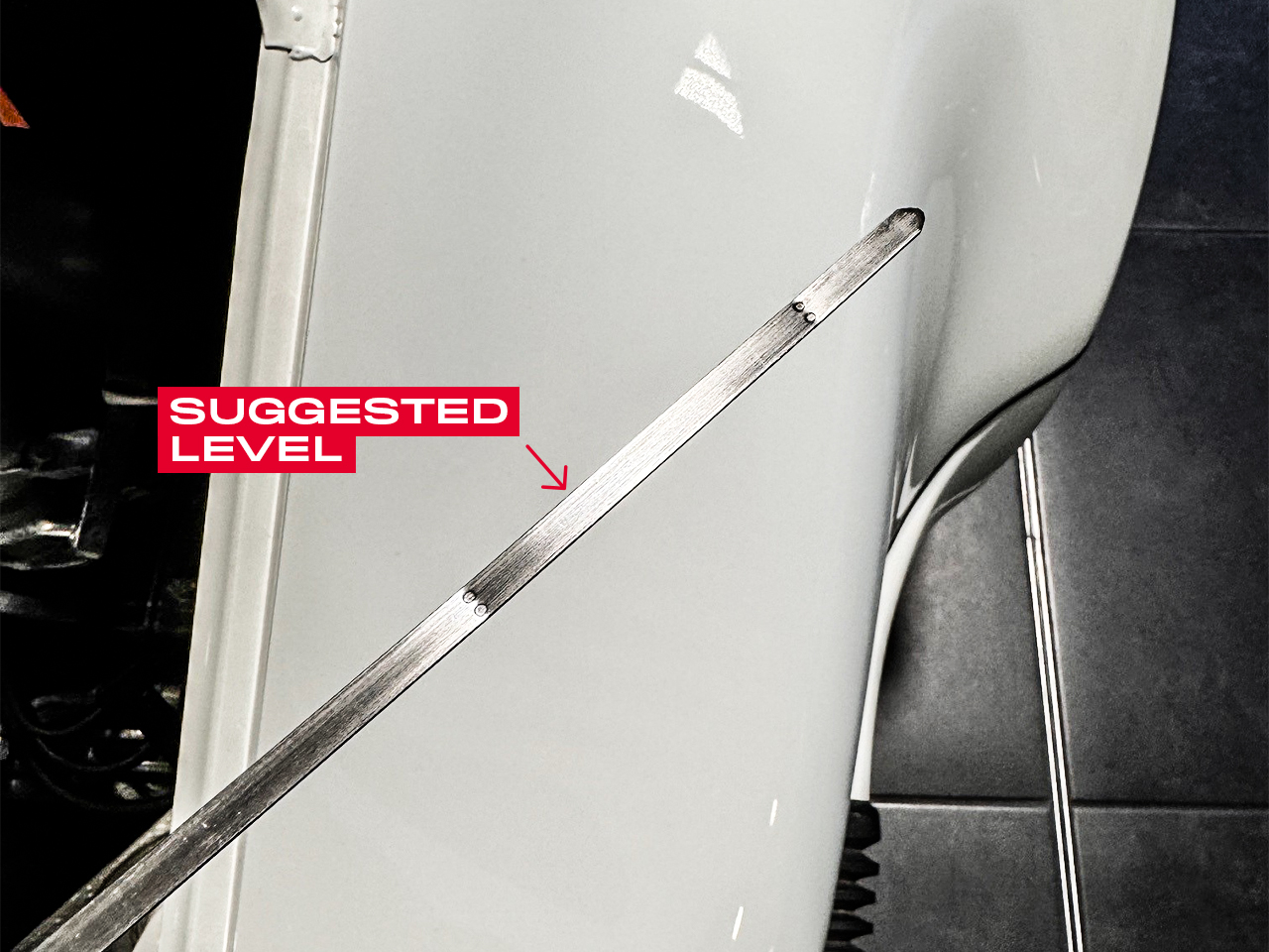 Suggested dipstick level for aircooled Porsche