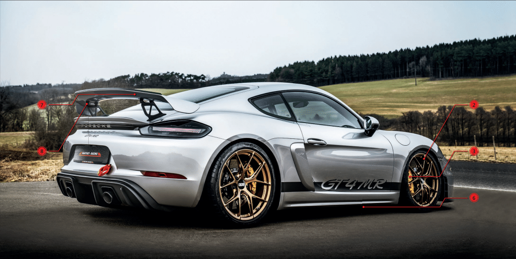 cayman 718 gt4 mr options rear