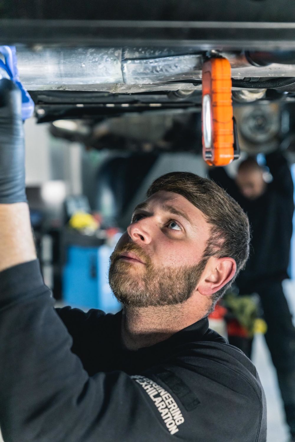 dan working on porsche