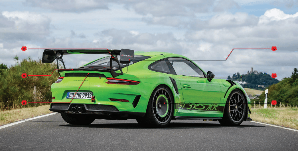 manthey racing gt3rs options rear