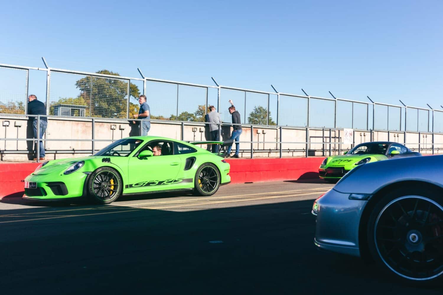 Porsche only trackday pits
